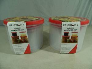 2 New Frigidaire 10 Piece Storage Sets