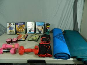 Workout DVDs and Equipment