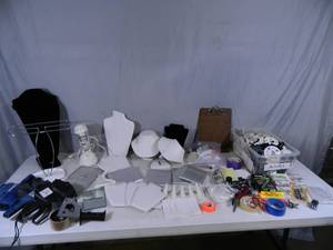 Assorted Retail Supplies, Pricing Guns, Jewelry Displays, and More