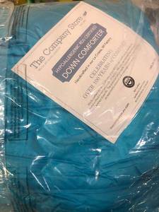LaCrosse Medium Warmth Turquoise Twin XL Down Comforter, C3F4-LT-TURQUOISE, NEW