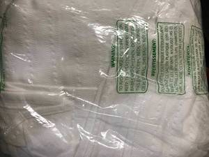Legends Egyptian Cotton White King Woven Blanket, KN82-K-WHITE, NEW