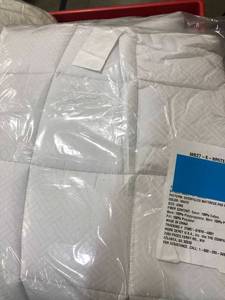 Overfilled Cotton Mattress Pad King Size White, MB27-K-WHITE, NEW