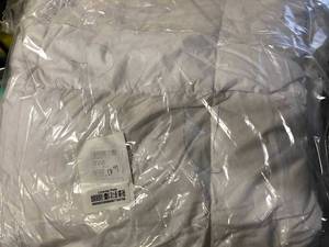 Organic Light Warmth White Full Down Comforter, C2V6-F-WHITE, NEW