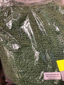 Cotton Chunky Loop Field Green 21 in. x 34 in. Bath Rug, VJ46-21X34-FLDGRN, NEW