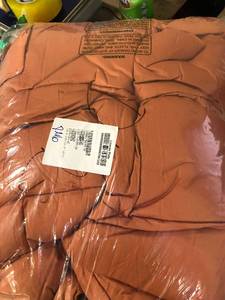 Cotton Melon Solid Sateen Twin Comforter, C1B2-T-MELON, NEW