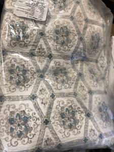 Belfort Matelasse Multicolored Geometric Cotton Queen Duvet Cover, 50249D-Q-MULTI, NEW