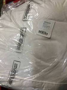 Pillowtop 5 in. Twin Down Featherbed Mattress Topper, FA32-T-WHITE, NEW