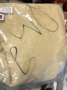 Alabaster Solid Wrinkle-Free Sateen Full Duvet Cover, DS29-F-ALABASTER, NEW
