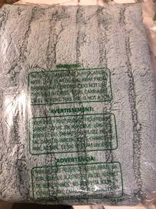 Green Earth Quick Dry Tourmaline 21 in. x 34 in. Solid Cotton Bath Rug, 59052-21X34-TRMLINE, NEW