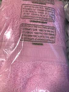 Cotton Pink Lady Solid Turkish Cotton Bath Towel, VK37-BATH-PNKLDY, NEW