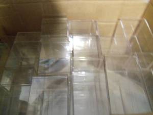 lot 36 image: 50pcs. Plastic beanie baby cases...