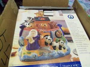 lot 47 image: Noahs Ark cookie Jar and Nativity ...