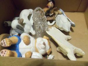 lot 56 image: Box of porcelain Figurines...