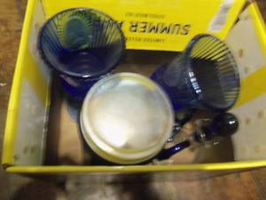 lot 59 image: Blue Jar, set george and martha was...