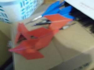 lot 63 image: Lawn Darts with extra flights...