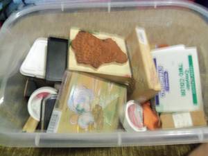 lot 68 image: Lot of Stamps and stamp pads...
