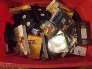 lot 70 image: Tote of VHS tapes    TOTE NOT IN...