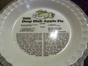 lot 74 image: Watkins apple and pumpkin pie plate...