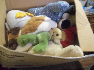 lot 87 image: Box of Stuffed Animals...