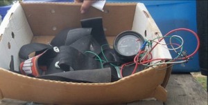 lot 153 image: 5 point harness and tachometer...