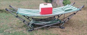 lot 176 image: Hammock and Cooler...