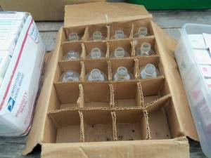 lot 179 image: Box of Glass Candle Holders...
