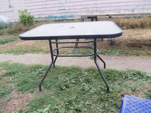 lot 220 image: Glass table ...