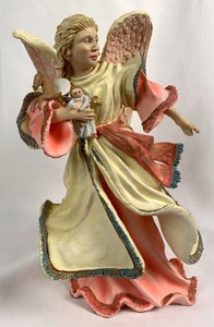 lot 8 image: Duncan Royale Alsace Angel from History of Santa II Collection, Numbered Lim. Ed.