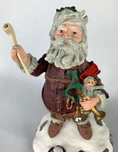 lot 23 image: Duncan Royale Nast Santa Music Box 2 from History of Santa Clause Collection, Numbered Lim. Ed.#24335000