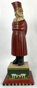 lot 27 image: Leo Smith Folk Art Cossack Santa, Lim. Numbered Edition, Signed