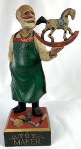 lot 35 image: Leo Smith Folk Art Toymaker Figure, Lim. Numbered Edition, Signed