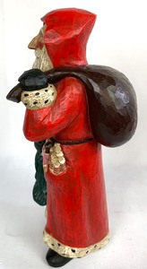 lot 33 image: Leo Smith Folk Art Old World Santa Figure, Lim. Numbered Edition, Signed