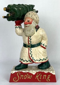 lot 31 image: Leo Smith Folk Art Snow King, Lim. Numbered Edition, Signed