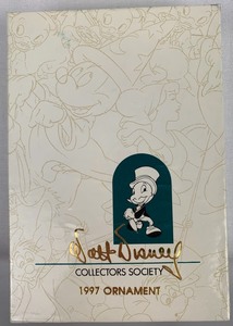 lot 55 image: Disney Collectible WD Collectors Society 1997 Holiday Ornament On with the show (Magician Mickey) UNOPENED