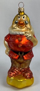 lot 60 image: Disney Collectible Christopher Radko Doc Glass Ornament from Disney Snow White and the Seven Dwarfs 1997 Collection