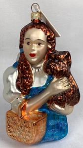 lot 68 image: Christopher Radko Dorothy and Toto Glass Ornament from The Wizard of Oz Collection, Numbered Lim. Ed. #508510,000