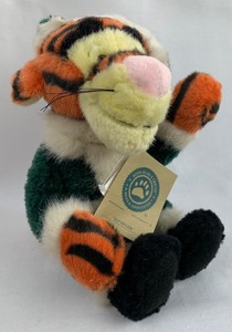 lot 74 image: Disney Collectible Elf Tigger (Stuffed Toy) and ornament from 1999 A Christmas to Remember, The Boyds Collection