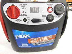 lot 67 image: Peak Jump Starter with Inflator