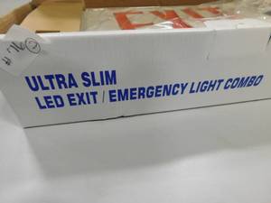 lot 76 image: 3 - LED Exit Signs