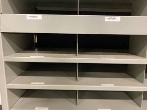 lot 153 image: Safco Paper Organizer - 37.5(w) x 13(d) x 60(h)