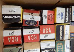 Lot of 50 Vintage Electronic Vacuum Tubes