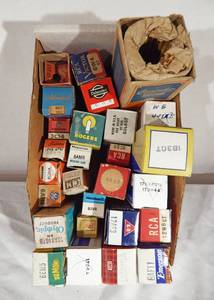 Lot of 27 Vintage Electronic Vacuum Tubes