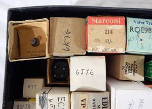 Lot of 38 Vintage Electronic Vacuum Tubes