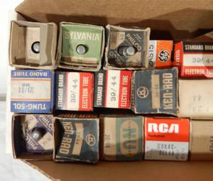 Lot of 28 Vintage Electronic Vacuum Tubes