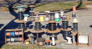 Huge Lot of Electrical, Phone, Electronics, Coaxial and Other Wire and Cable