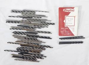 Lot of 60 Assorted 764 Inch Drill Bits