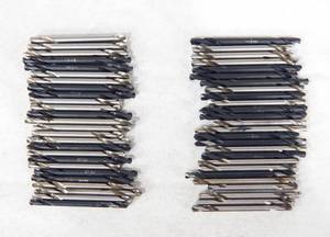 Lot of 52 Assorted 18 Inch Double Ended Drill Bits