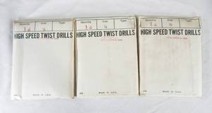 Lot of 36 High Speed Steel 14 Inch Drill Bits