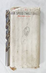 Lot of 6 High Speed Steel 12 Inch Drill Bits