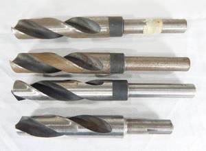 Set of 4 Assorted 34 Inch Reduced Shank Drill Bits